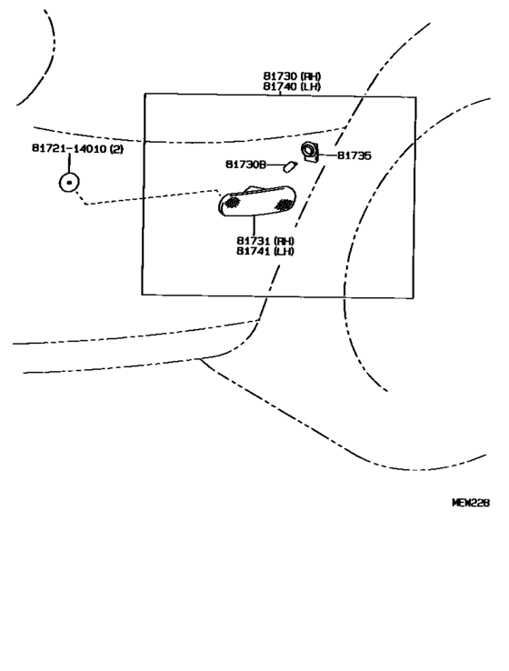 Side Turn Signal Lamp & Outer Mirror Lamp
