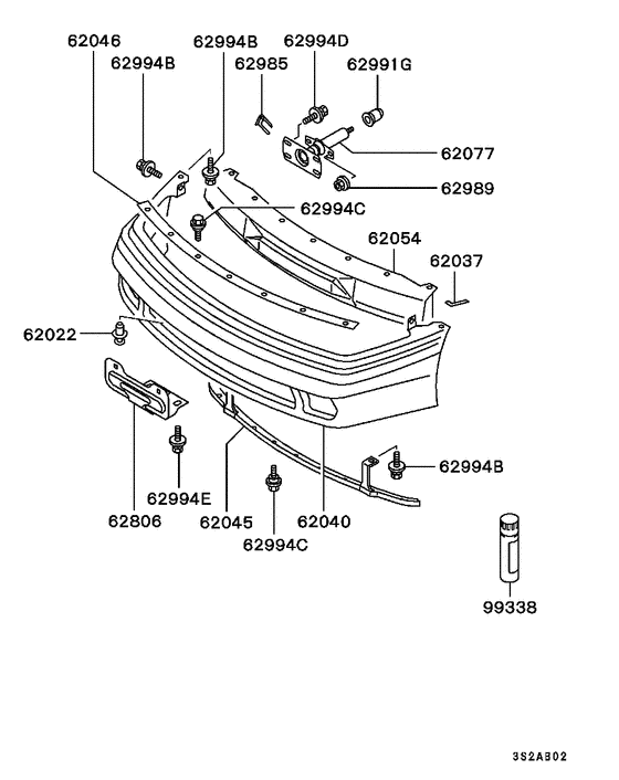 Front bumper & support