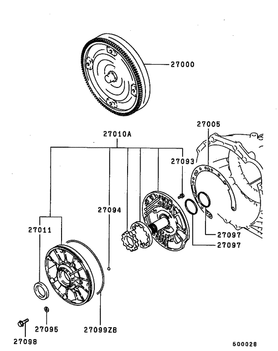 A/t tor-con & oil pump