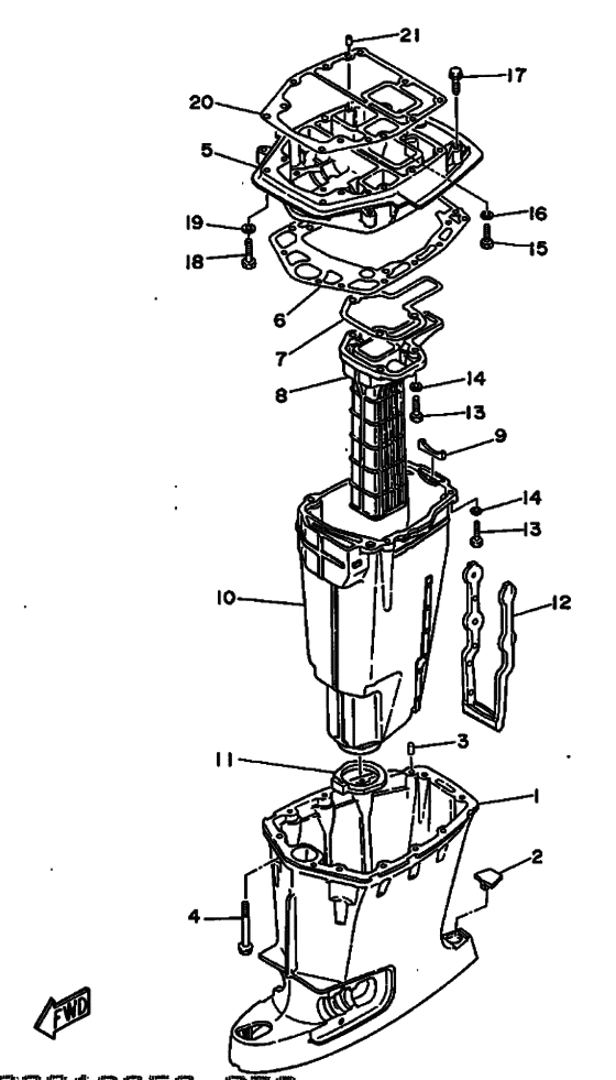 Upper casing
