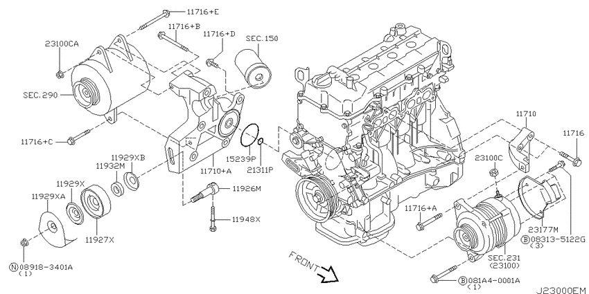 Alternator fitting