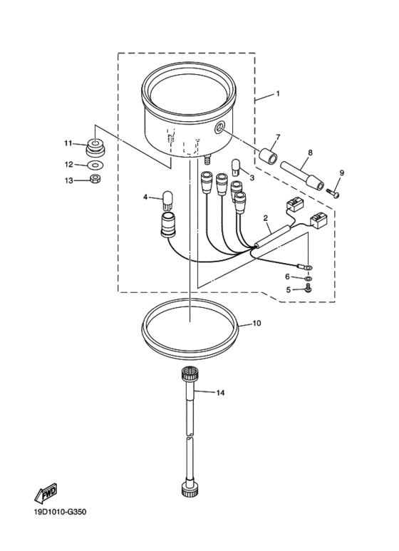 Metal worm shaft outer