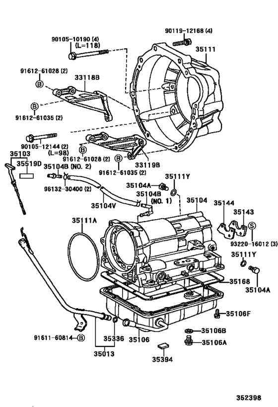 Transmission Case & Oil Pan (Atm)
