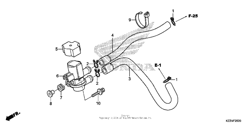 Air injection solenoid valve
