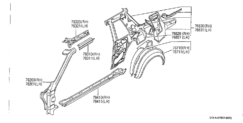 Body side panel