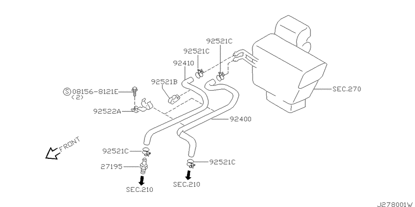 Heater piping