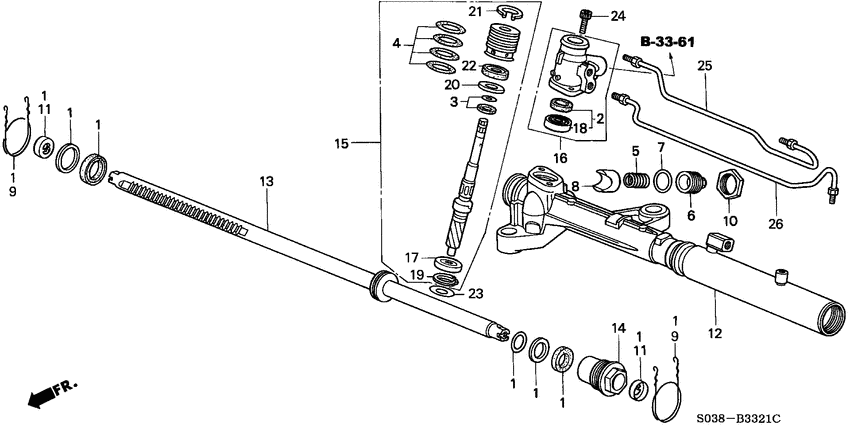 P.s. gear box components