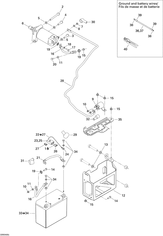 10- battery, starter