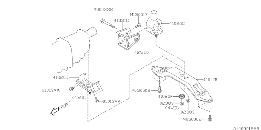 Engine mounting