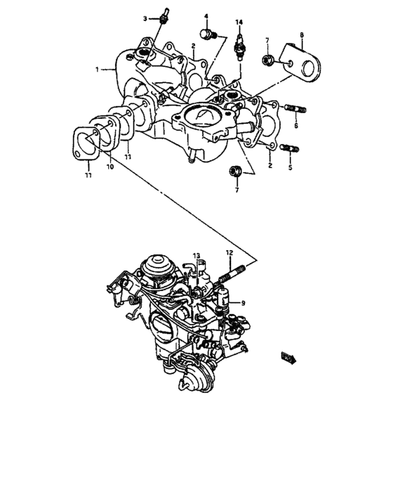 Intake manifold and carburetor