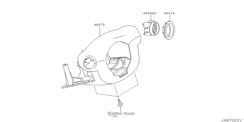 Steering column shell cover