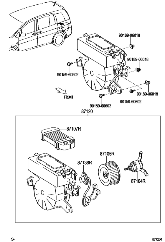 Heating & Air Conditioning - Heater Unit & Blower