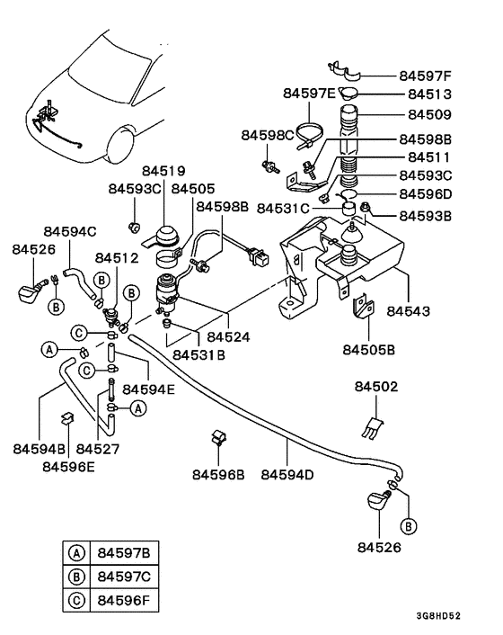 Headlamp wiper & washer