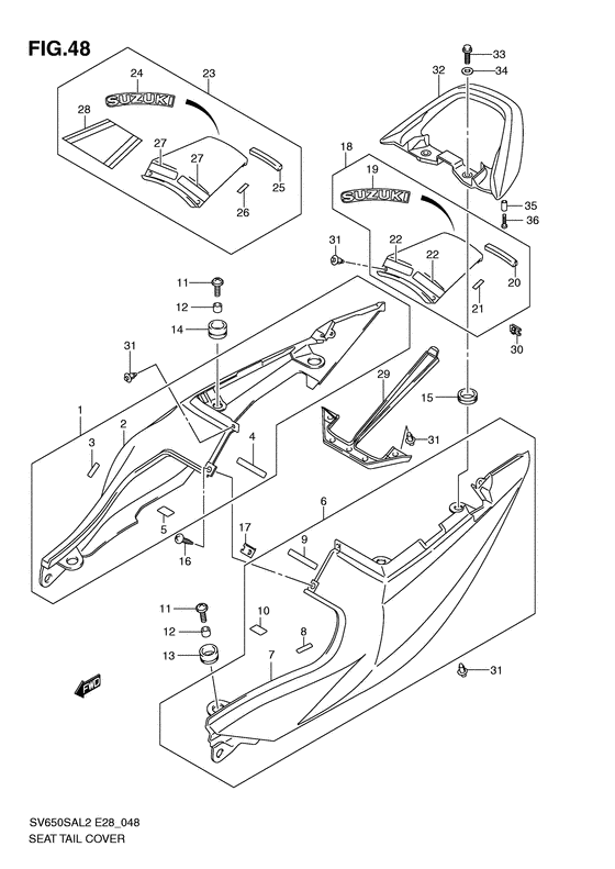 Seat tail cover