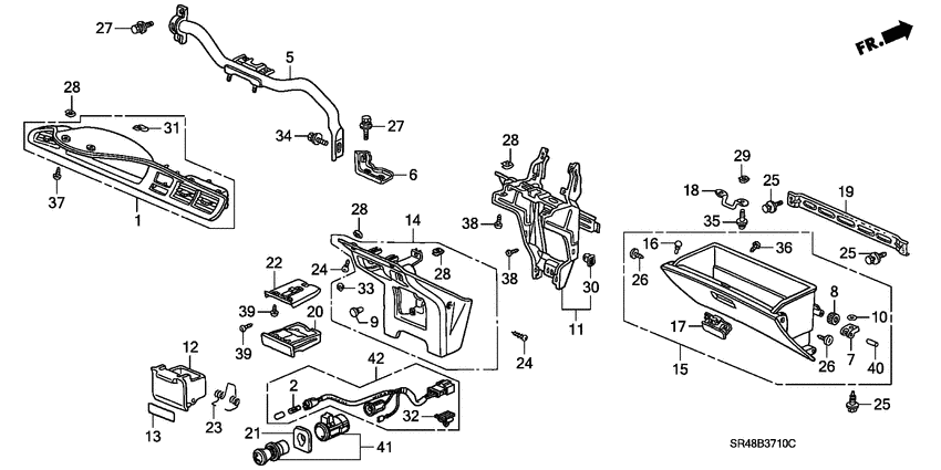 Instrument panel garnish