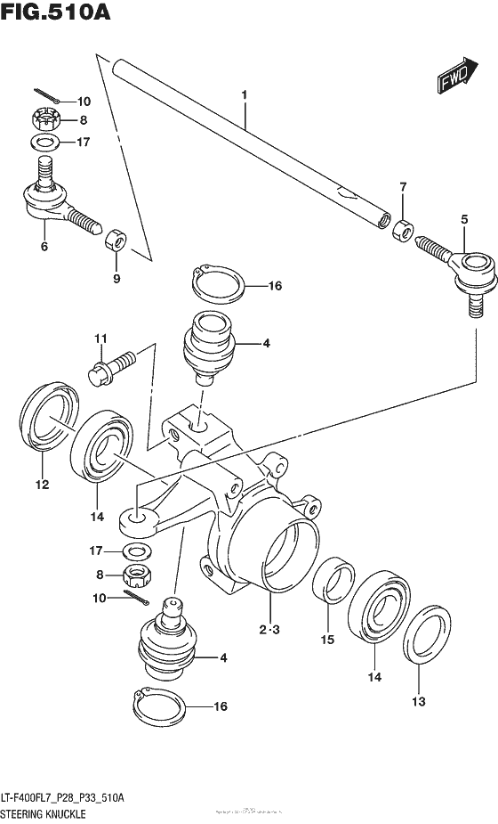 Steering Knuckle (Lt-F400Fl7 P28)