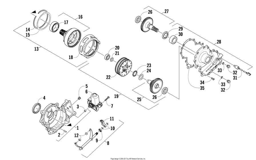 Gearcase Assembly