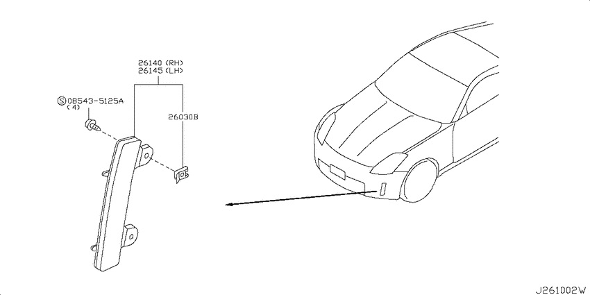 Front combination lamp