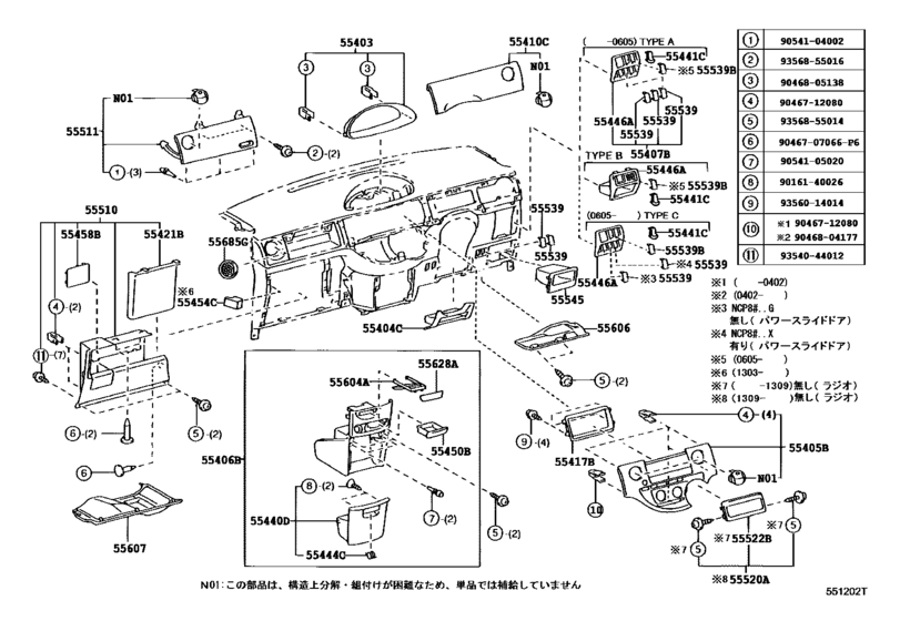 Instrument Panel & Glove Compartment