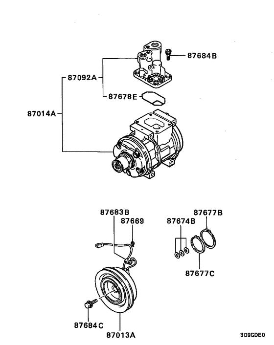 A/c cond, piping(dual:a)