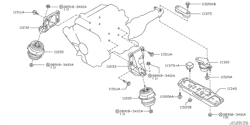 Engine & transmission   mounting