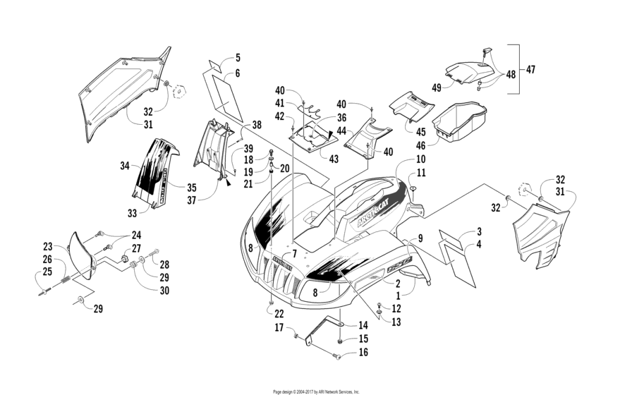 Front Body Panel And Headlight Assemblies