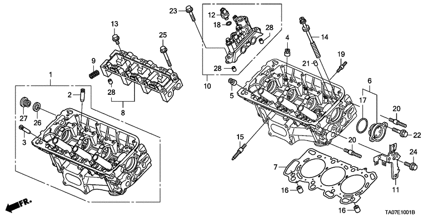 Front cylinder head