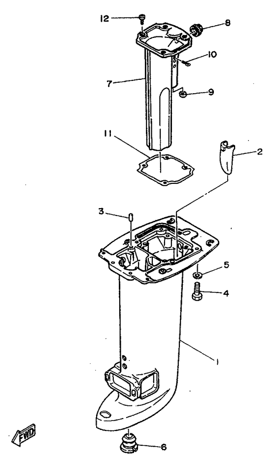 Upper casing
