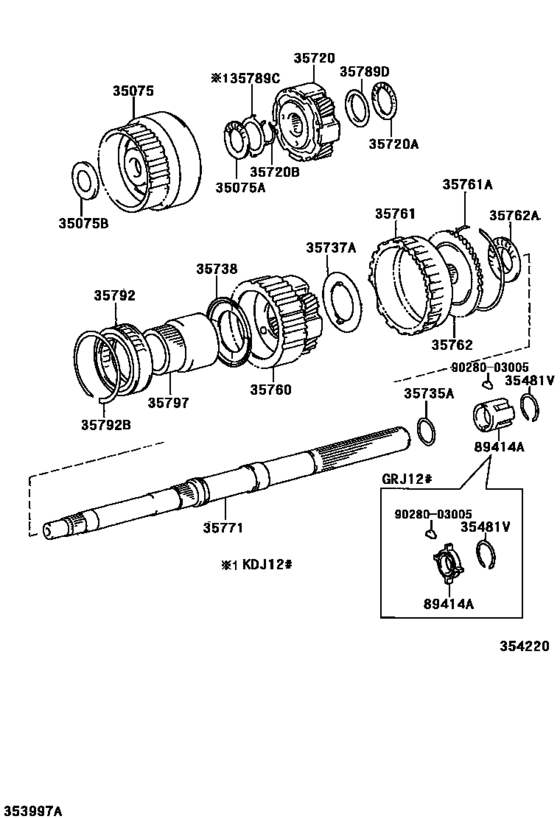 Planetary Gear, Reverse Piston & Counter Gear(Atm)