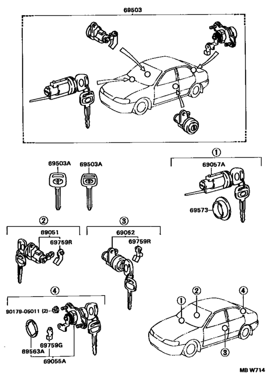 Lock Cylinder Set