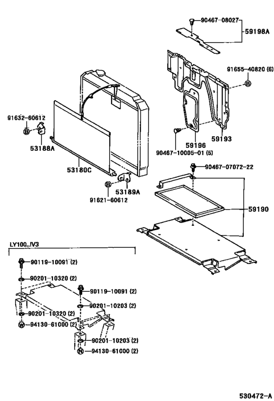Radiator Support & Wind Guide