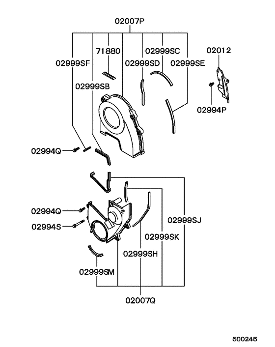 Cover,rear plate & oil pan