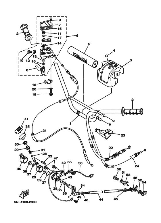 Steering handle & cable