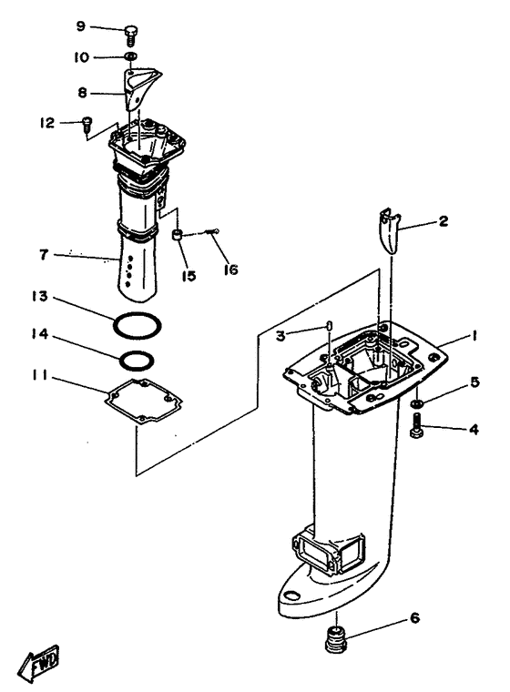 Upper casing