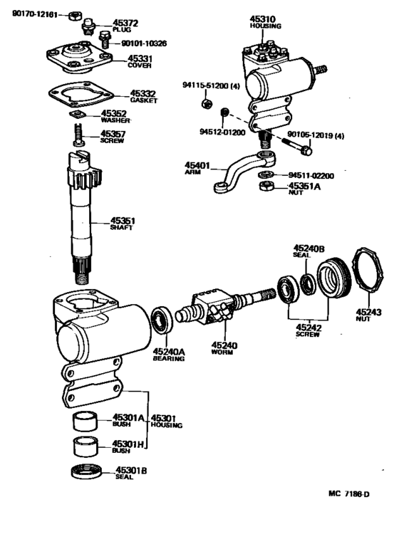 Front Steering Gear & Link