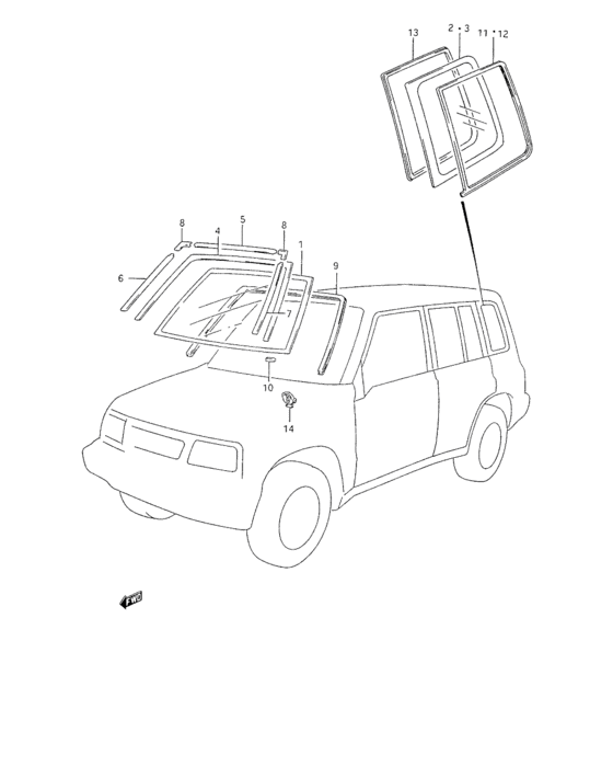 Windshield / molding