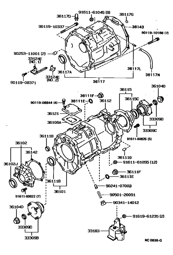 Transfer Case & Extension Housing