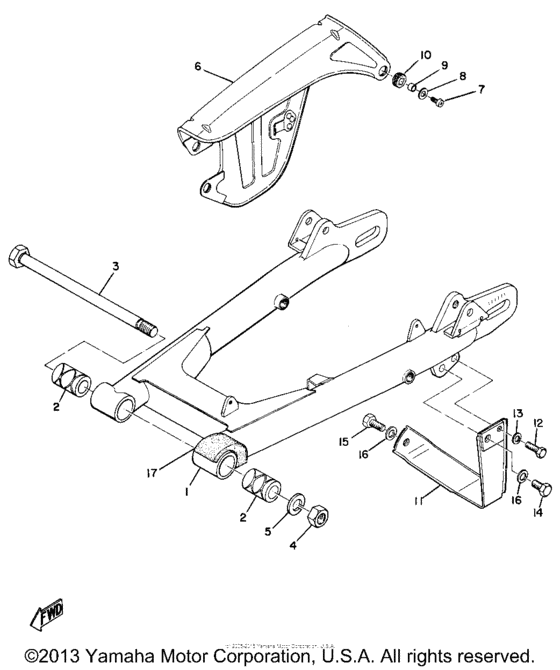 Rear arm & chain case
