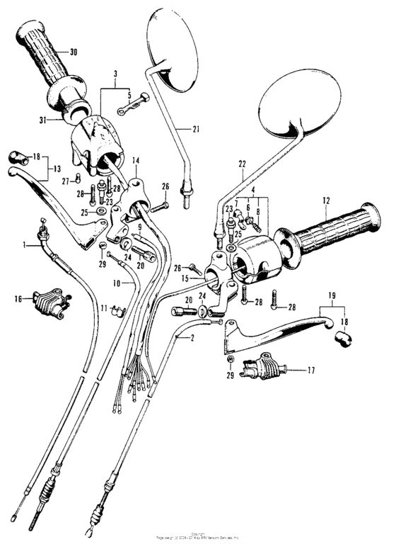 Handle switch + cable k0