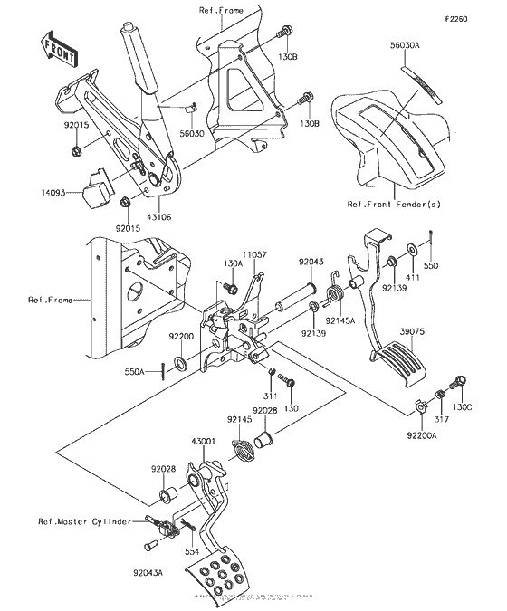 Brake Pedal/throttle Lever