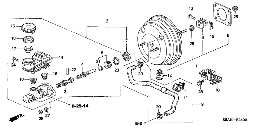 Brake master cylinder/ master power