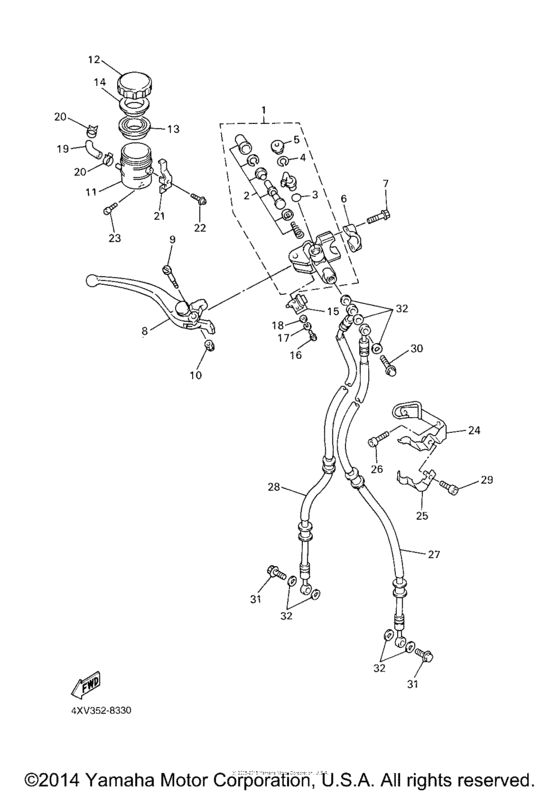 Front master cylinder