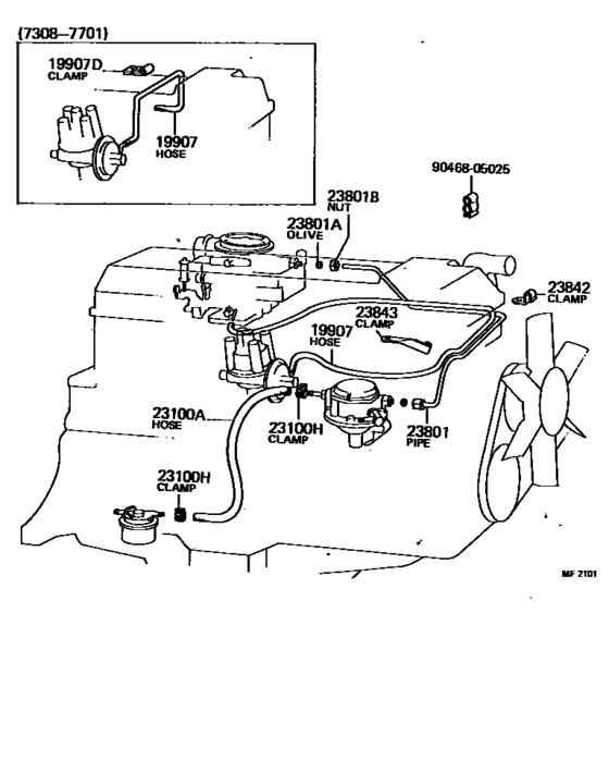 Fuel Pipe & Clamp