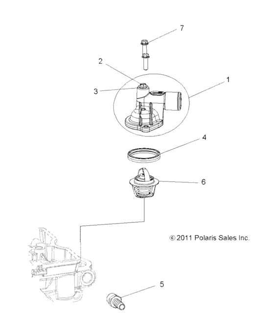 Engine, Thermostat And Cover