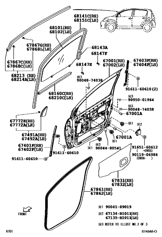 Front Door Panel & Glass