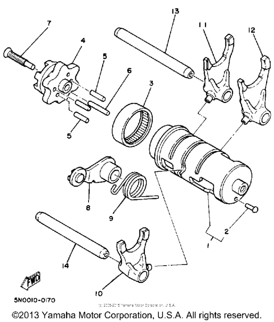 Shift cam - fork