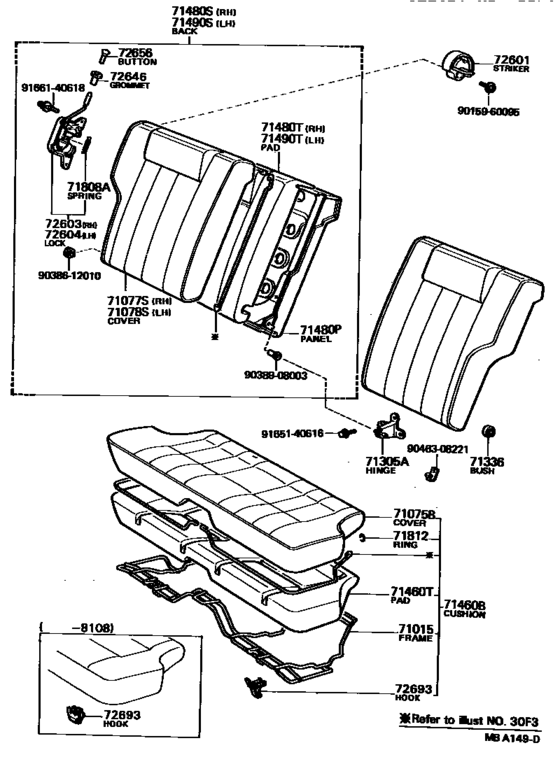 Rear Seat & Seat Track