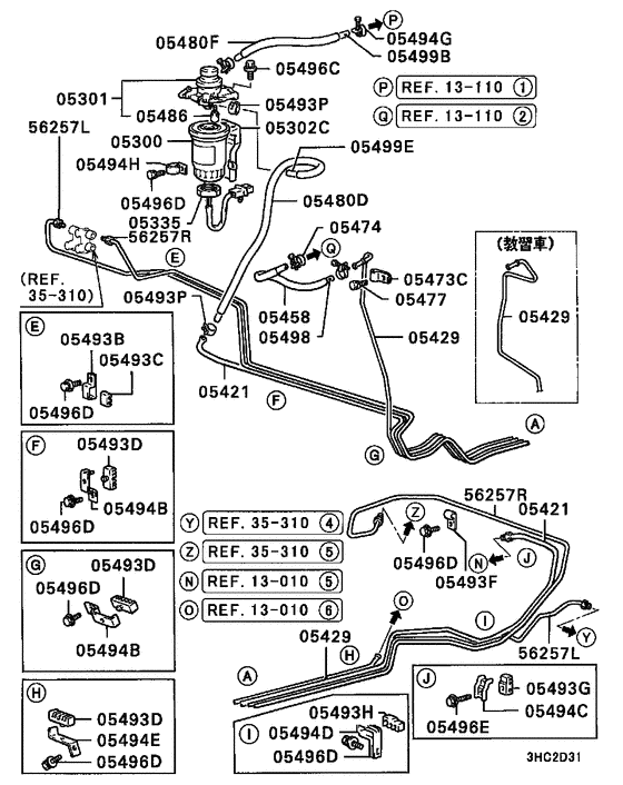 Fuel line & vapor gas control