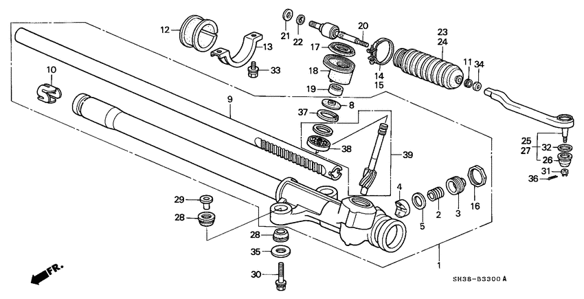 Steering gear box