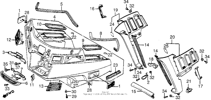 1200i/a fairing 84-85